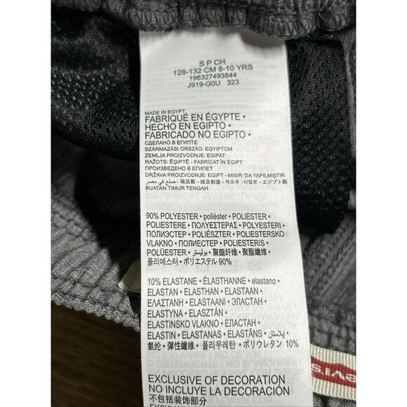 New Levi's Pull on Drawstring Shorts Straight‎ Small Gray - Picture 10 of 11